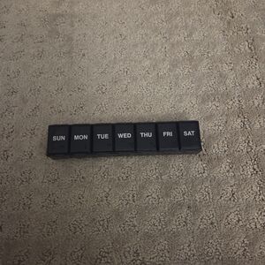 Black Weekly Pill Organizer